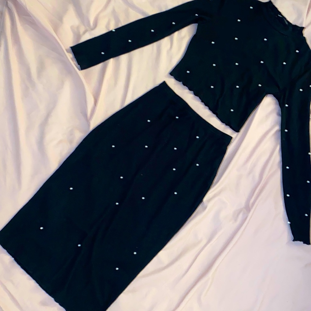 Long Sleeve and Skirt piece set